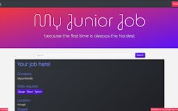 My Junior Job media 3