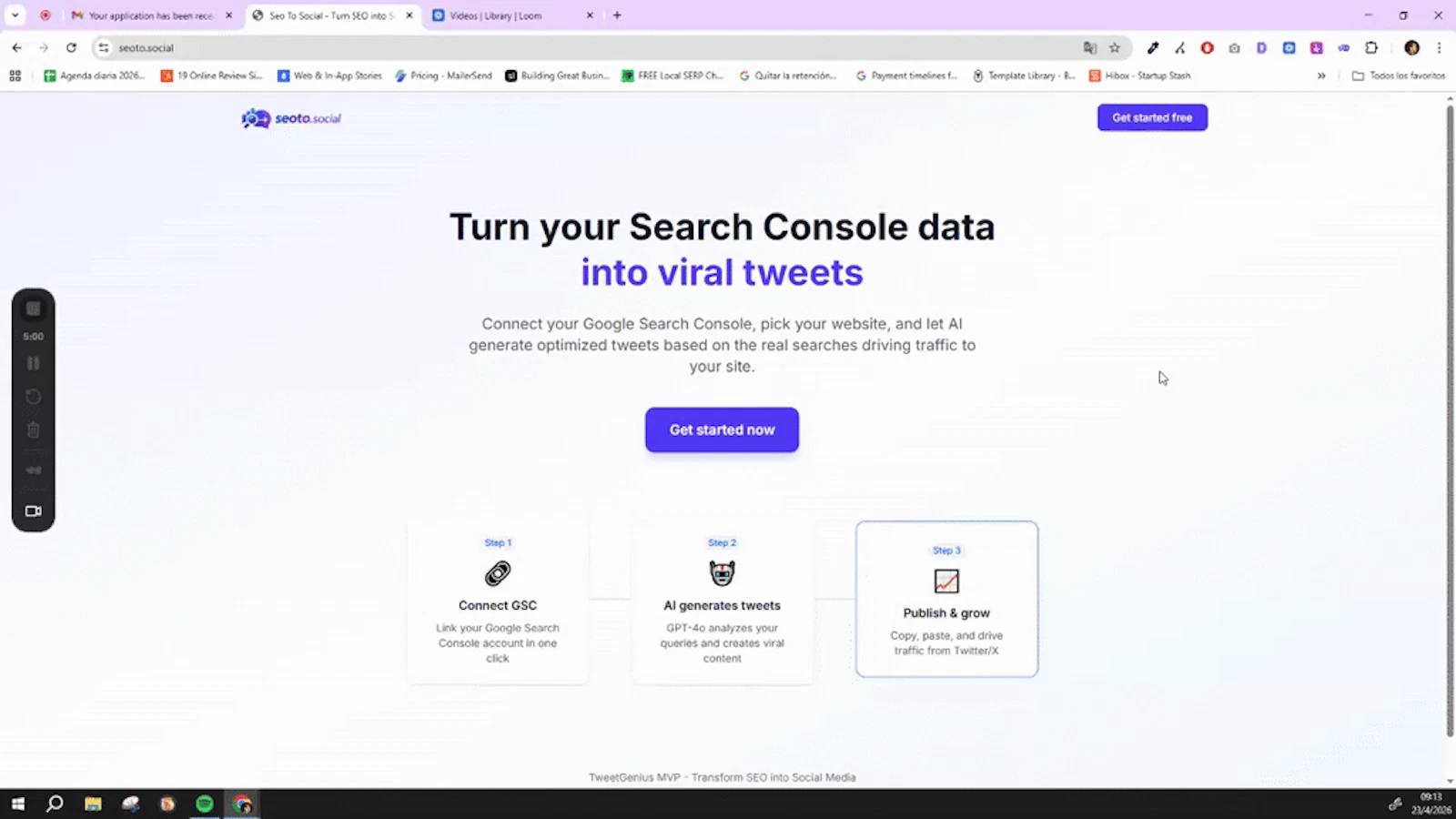 Seo To Social screenshot 1 (video preview)