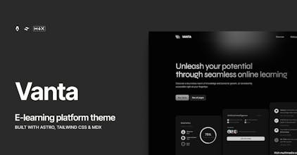 A beautifully designed multipage theme with a responsive layout.
