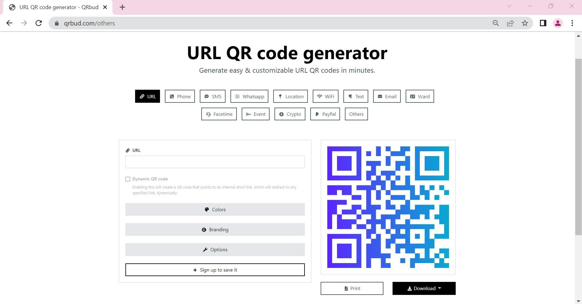 Yarbud - Generatore QR media 2
