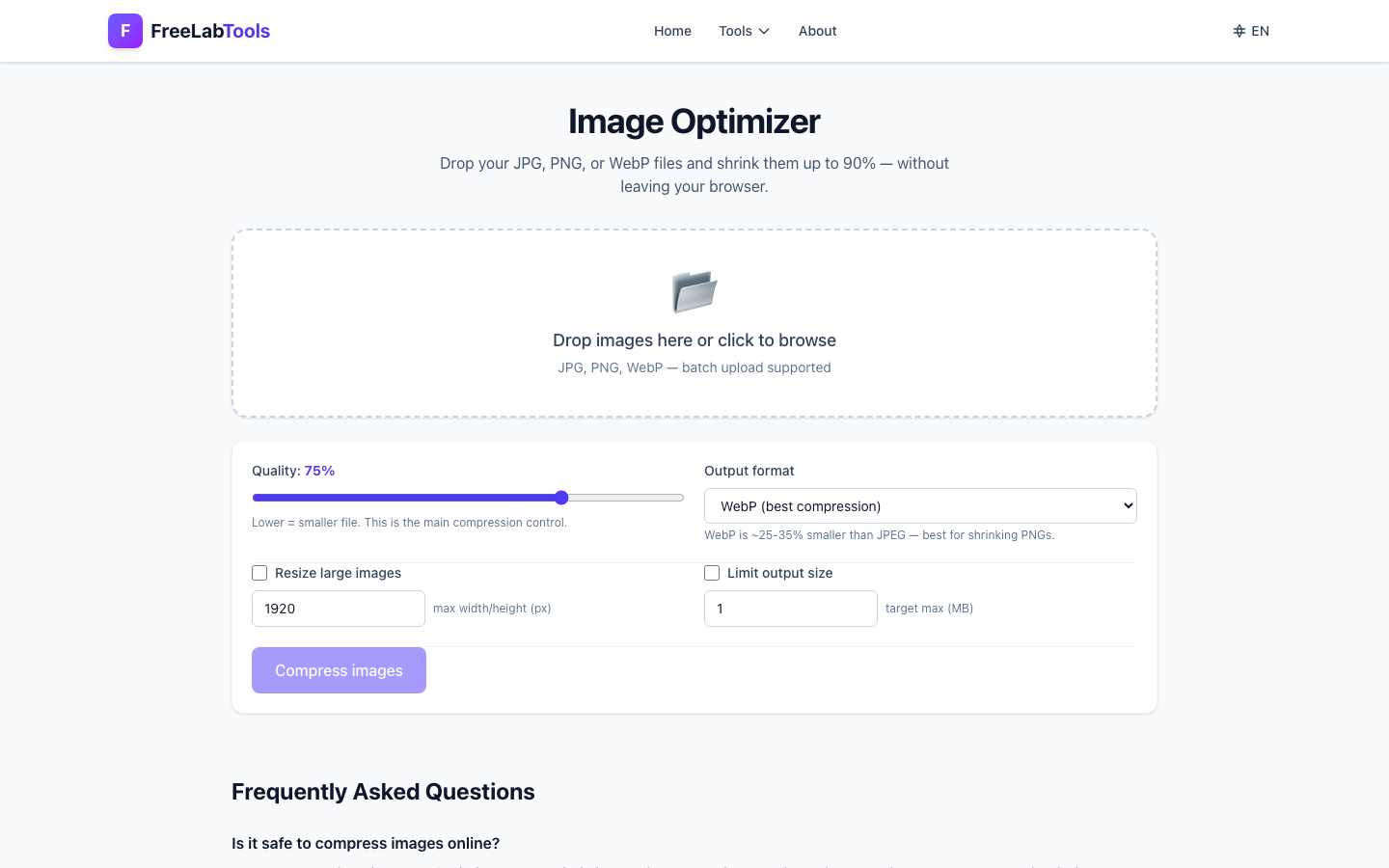 FreeLabTools — Free Browser Tools gallery image