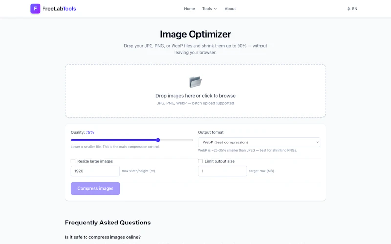 FreeLabTools — Free Browser Tools screenshot 4