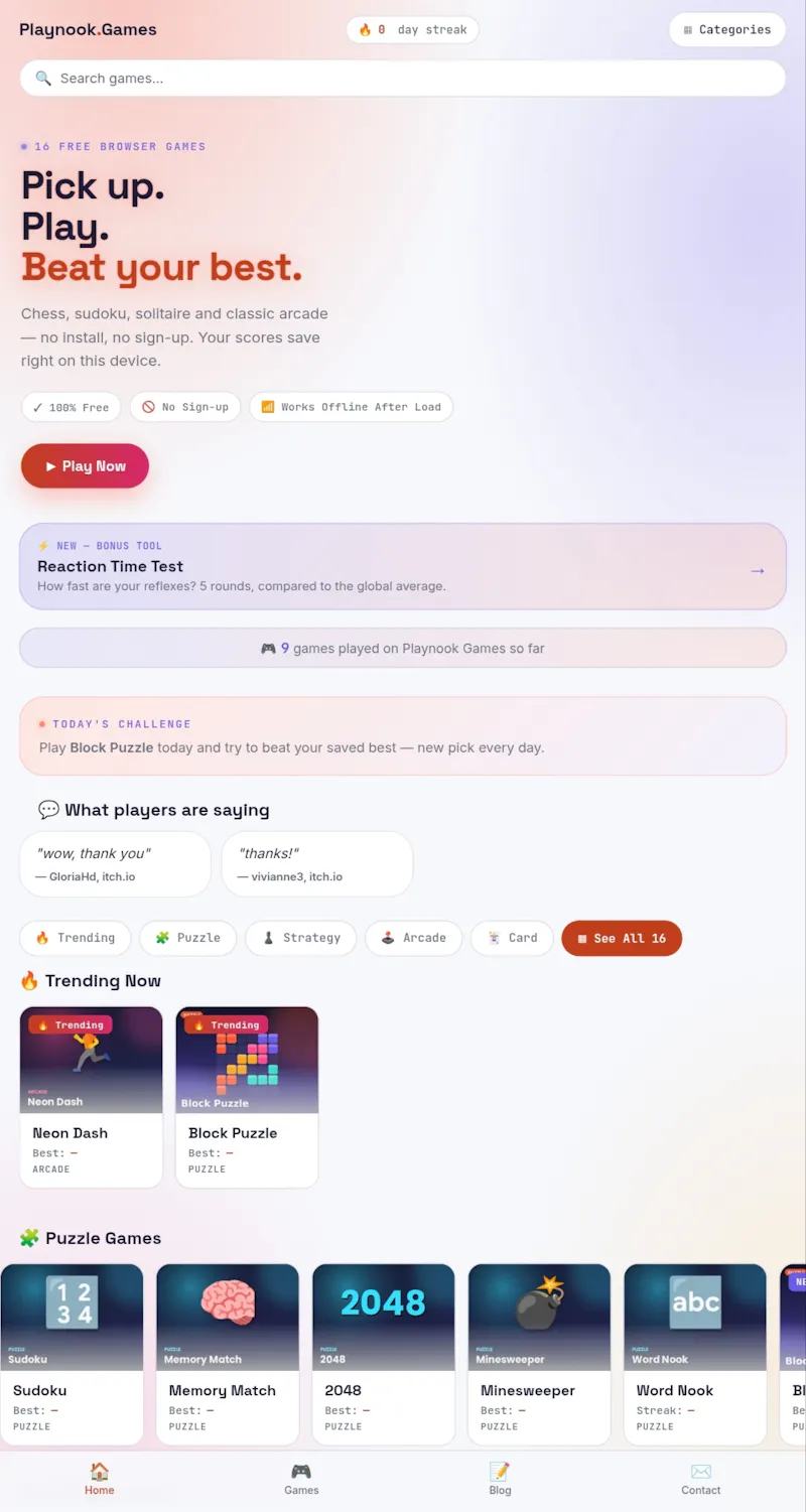 Playnook Games screenshot 2