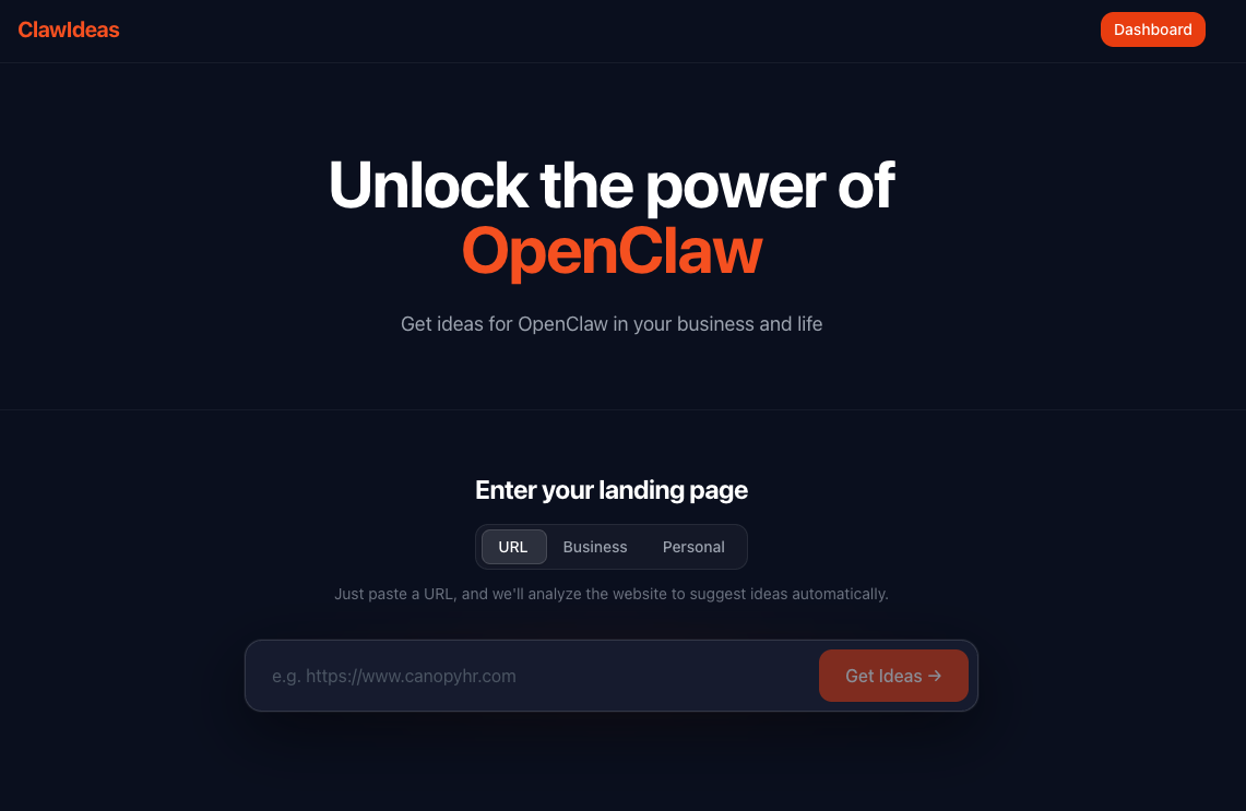 ClawIdeas gallery image