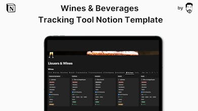 Wines & Beverages Track Notion Template gallery image