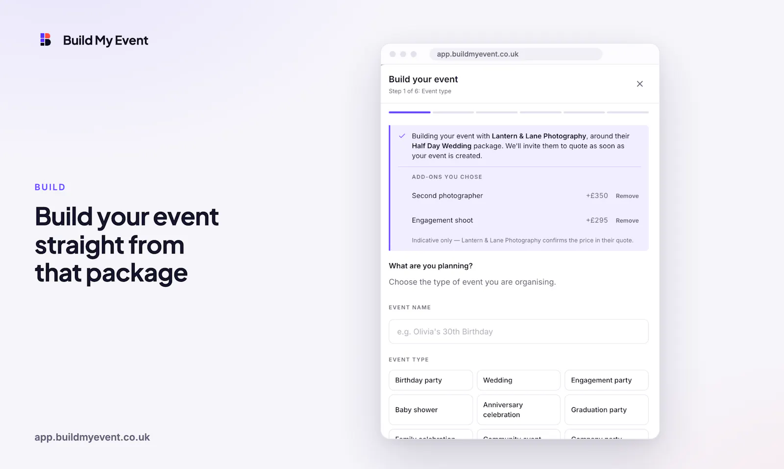 Build My Event screenshot 7