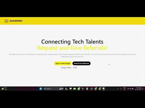 startuptile QuickRefer-Get instant referrals and unlock job opportunities