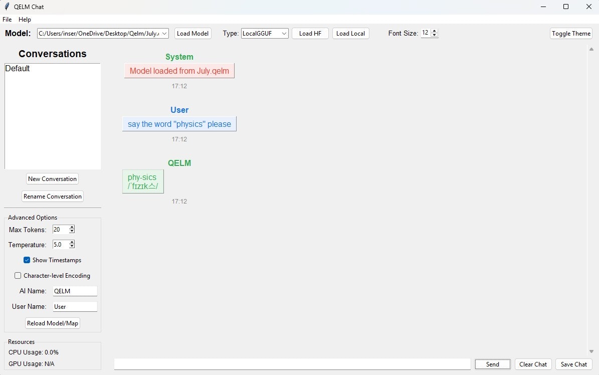 Qelm - Quantum Enhanced Language Model gallery image