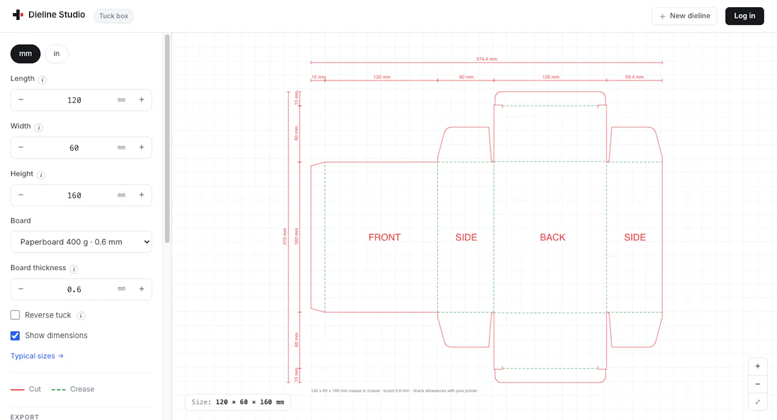 Dieline Studio screenshot 2
