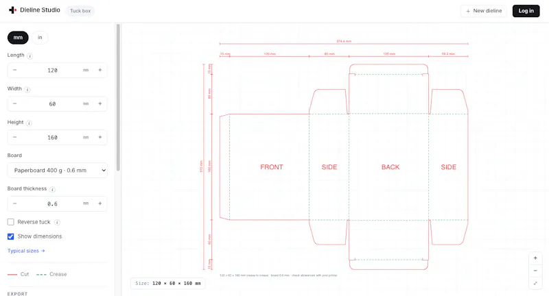 Dieline Studio screenshot 2