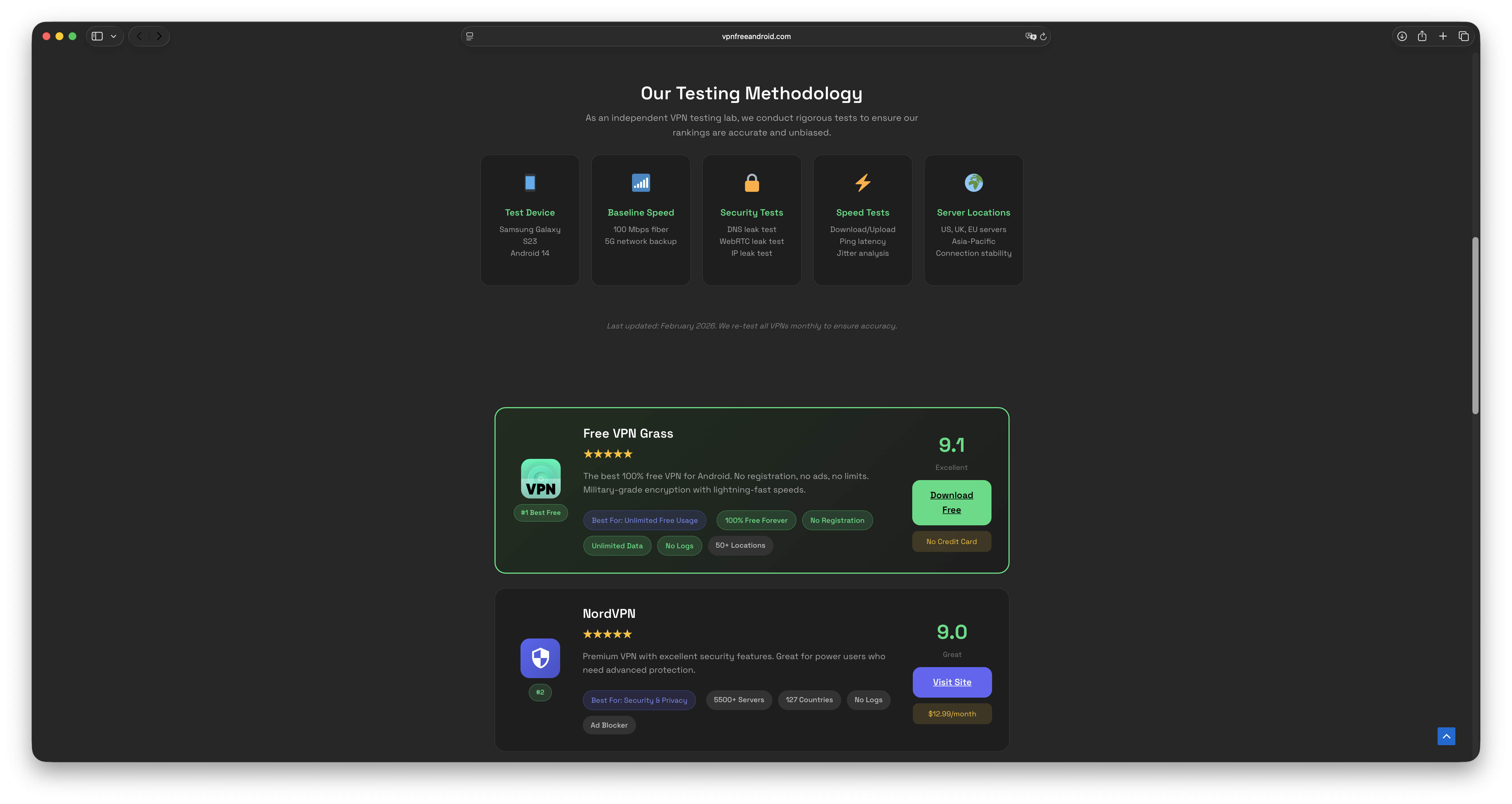 Top 5 VPN Free Android portal  gallery image