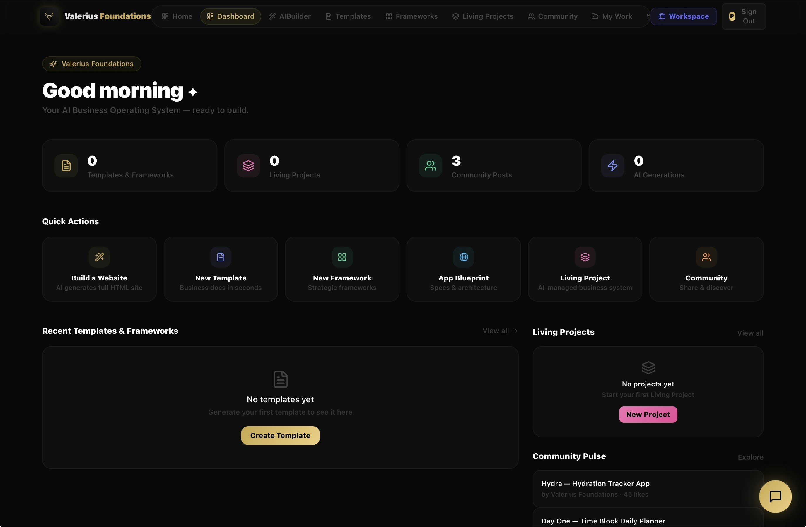 Valerius Foundations Beta gallery image