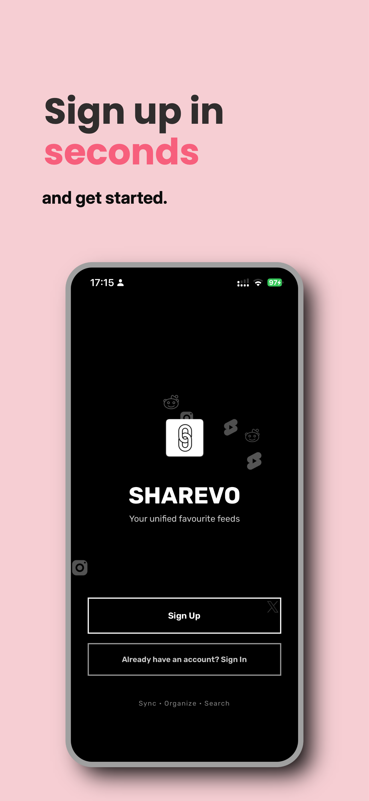 ShareVo - Main screenshot showing features and interface