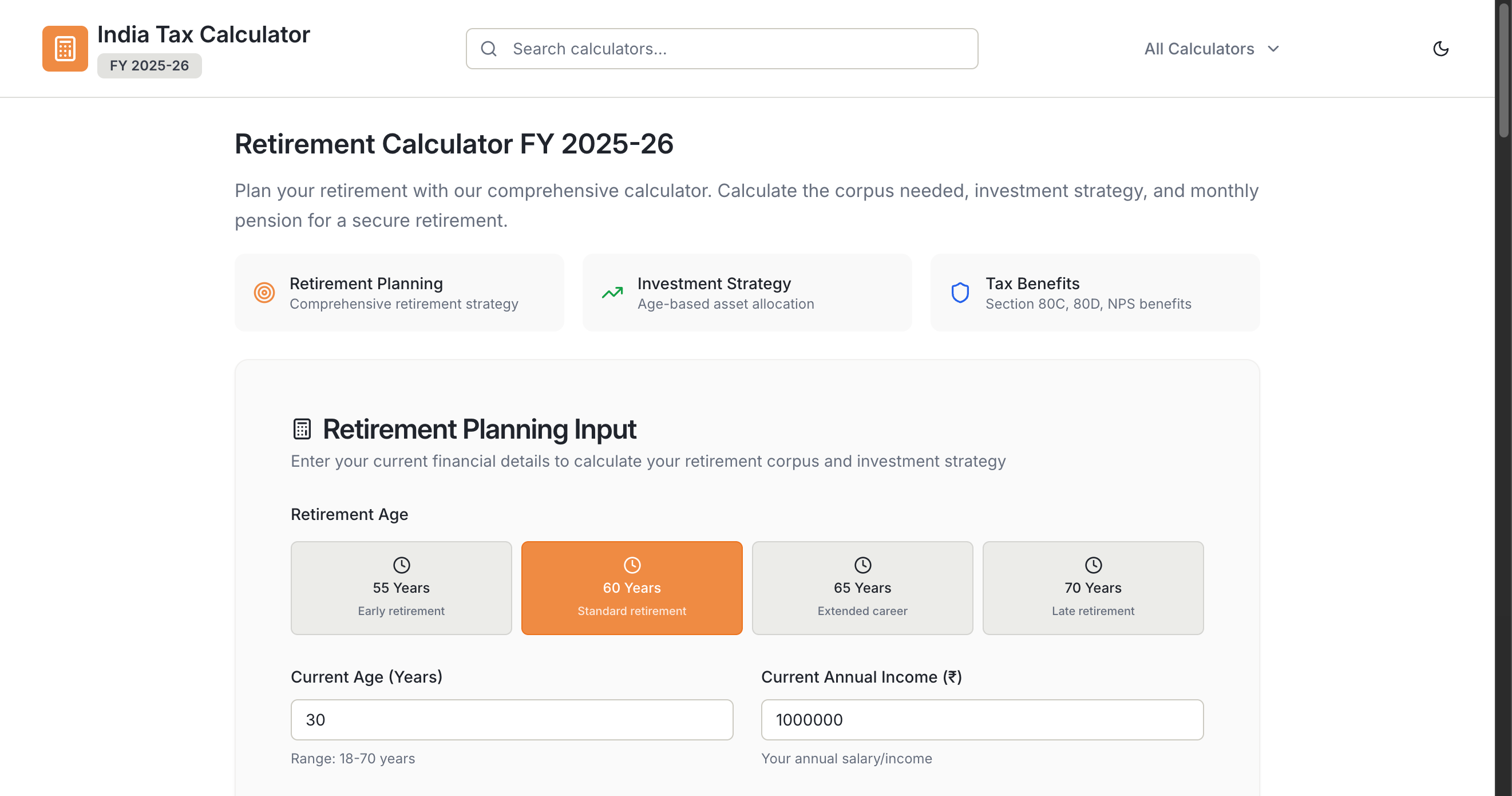 India Tax Calculator gallery image