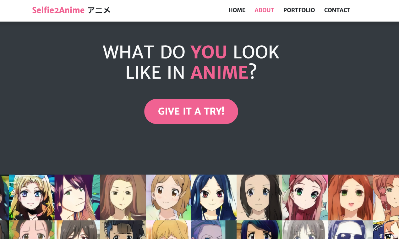 Selfie2Anime gallery image