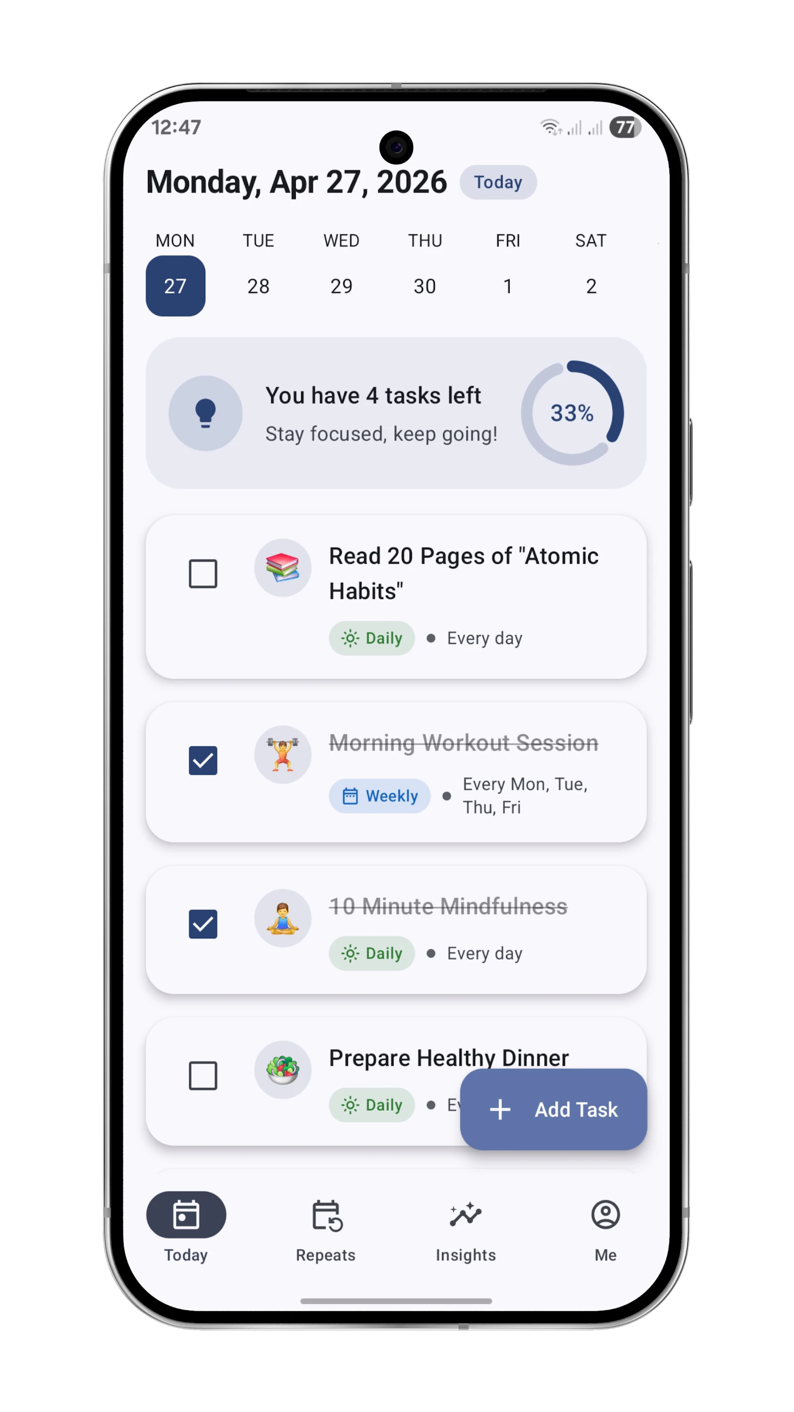 DayDone: Day Planner Organizer screenshot 2