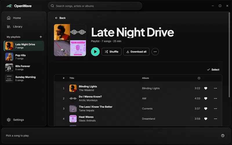 OpenWave screenshot 3