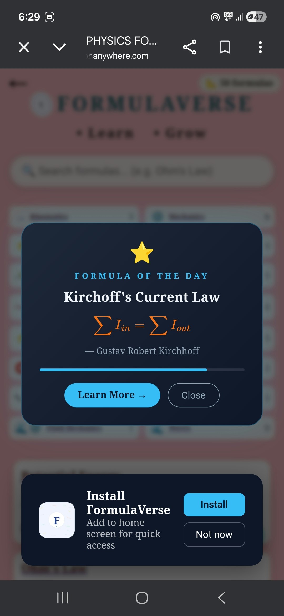 FormulaVerse — Explore Physics gallery image