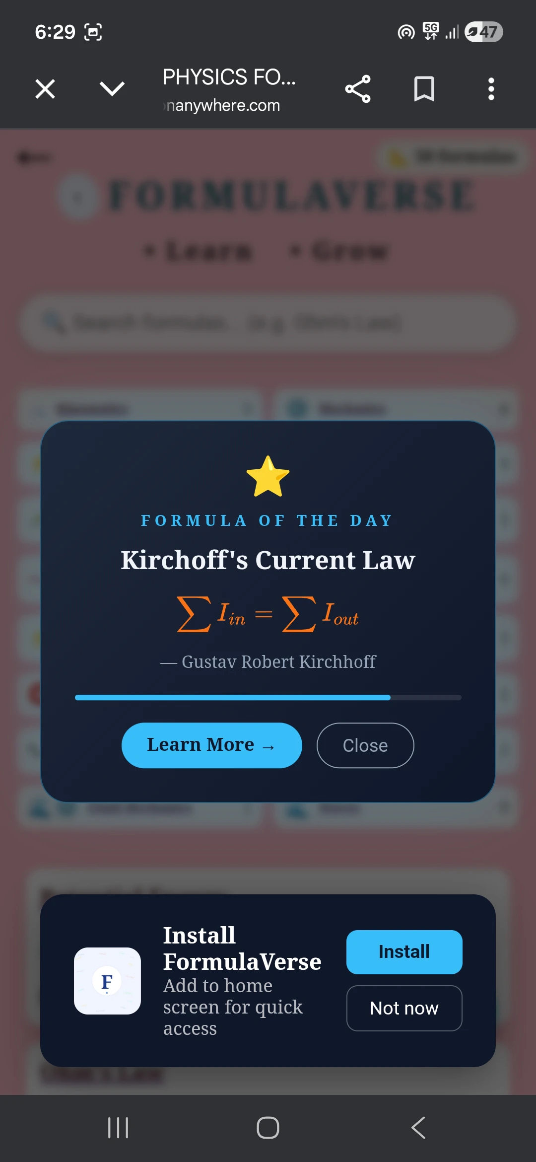 FormulaVerse — Explore Physics 截图 2