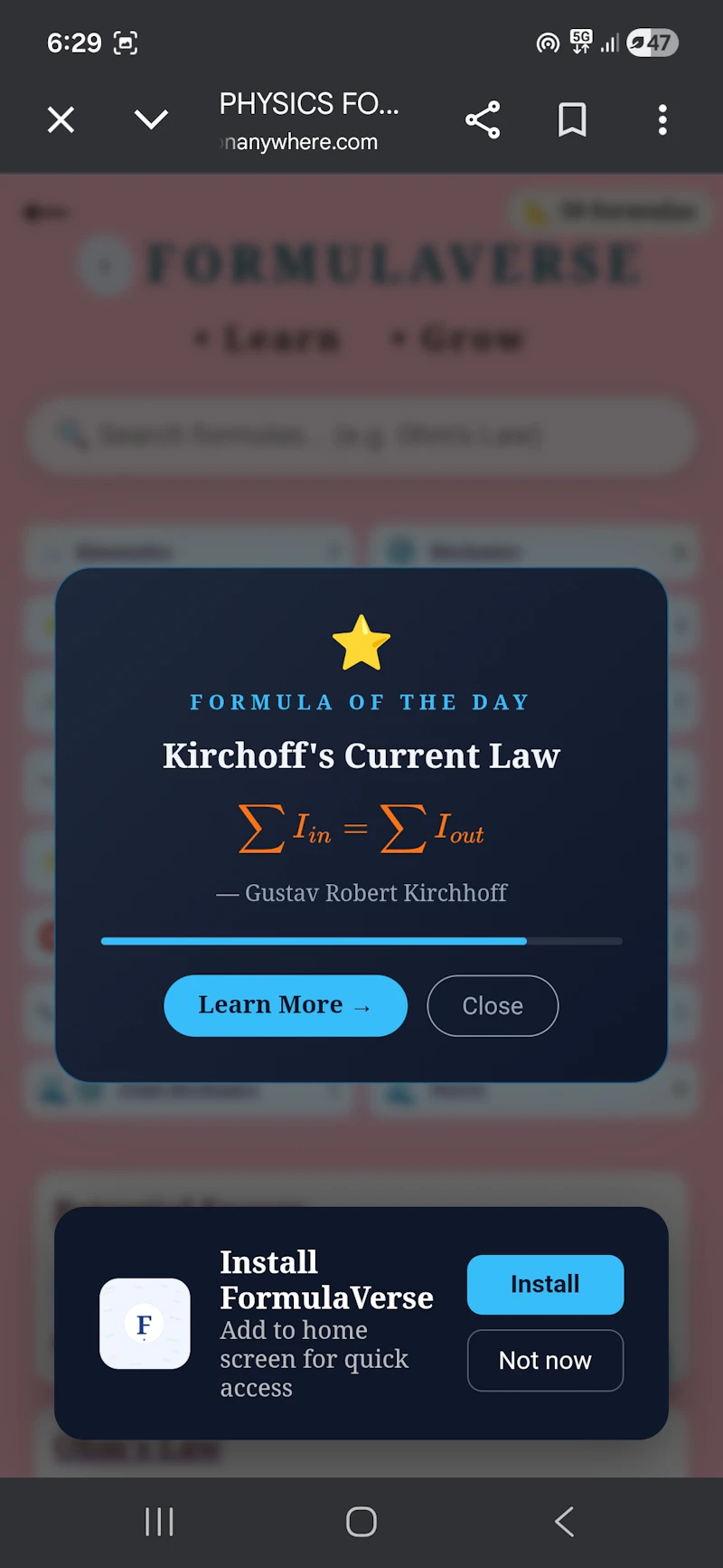FormulaVerse — Explore Physics screenshot 2