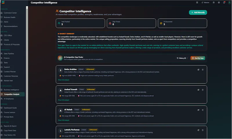 Solo CEO Blueprint Dashboard screenshot 3