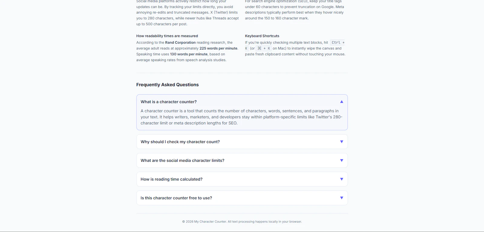 Free SEO and character counter Tool screenshot 2