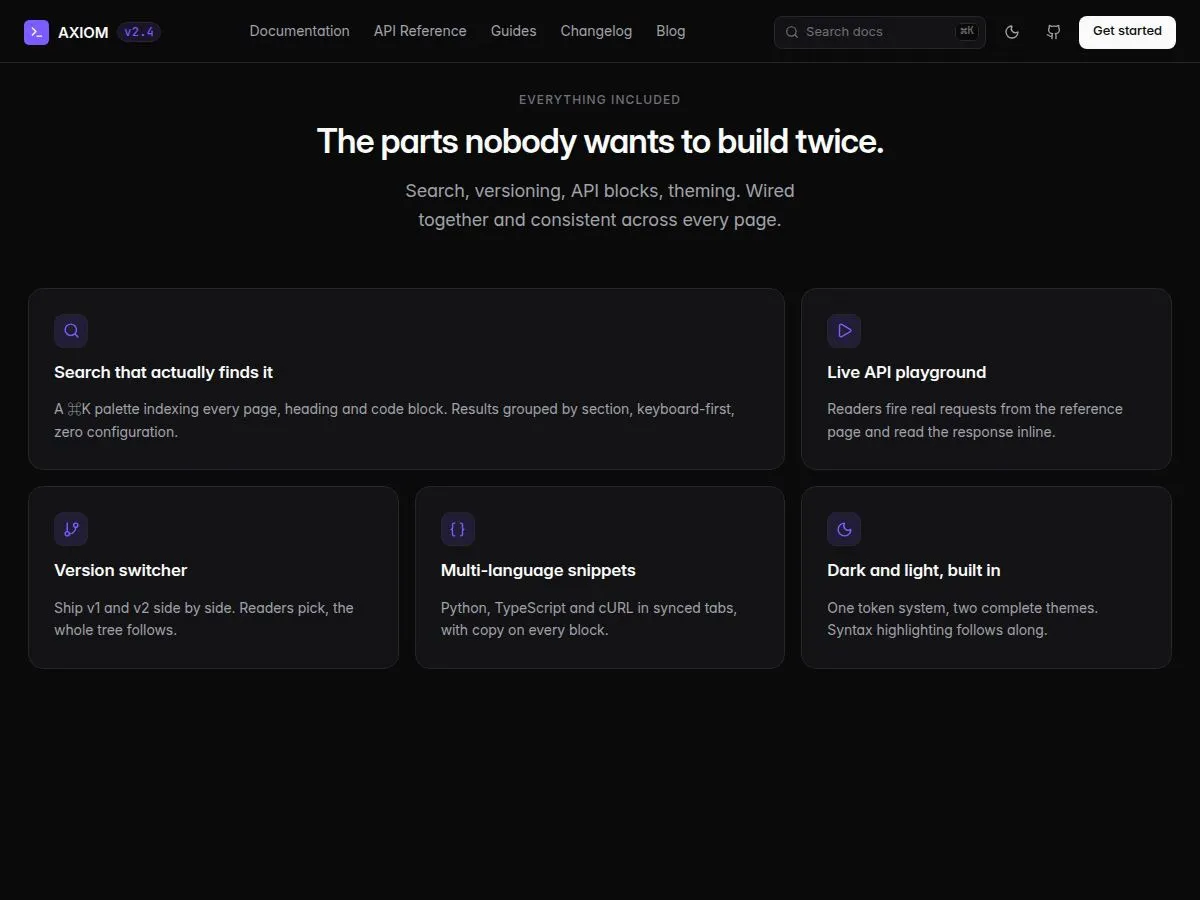 Axiom Docs gallery image