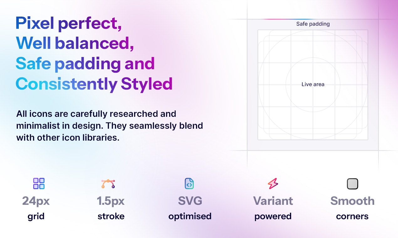 Média Iconstica - bibliothèque d'icônes - 4000 icônes en 6 styles - Freemium 5