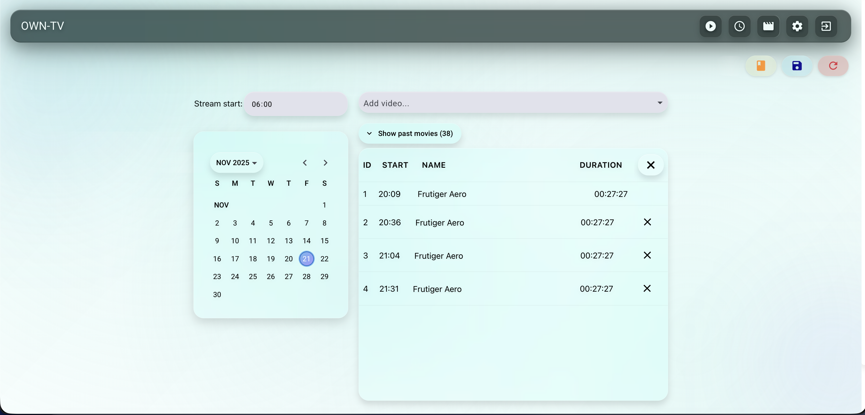 own-tv - Main product screenshot demonstrating key features and user interface