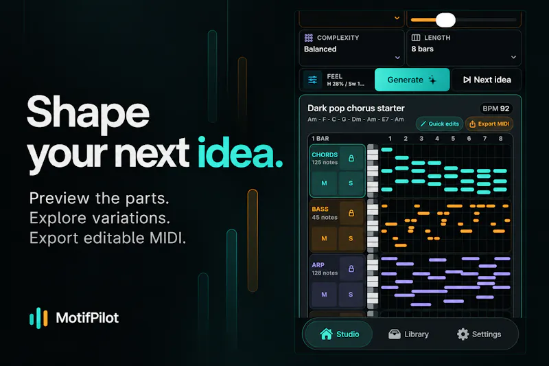 MotifPilot MIDI Generator screenshot 2