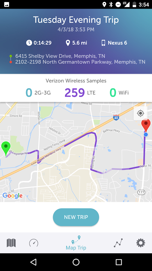 Speedtest & Map Trips from Sensorly gallery image