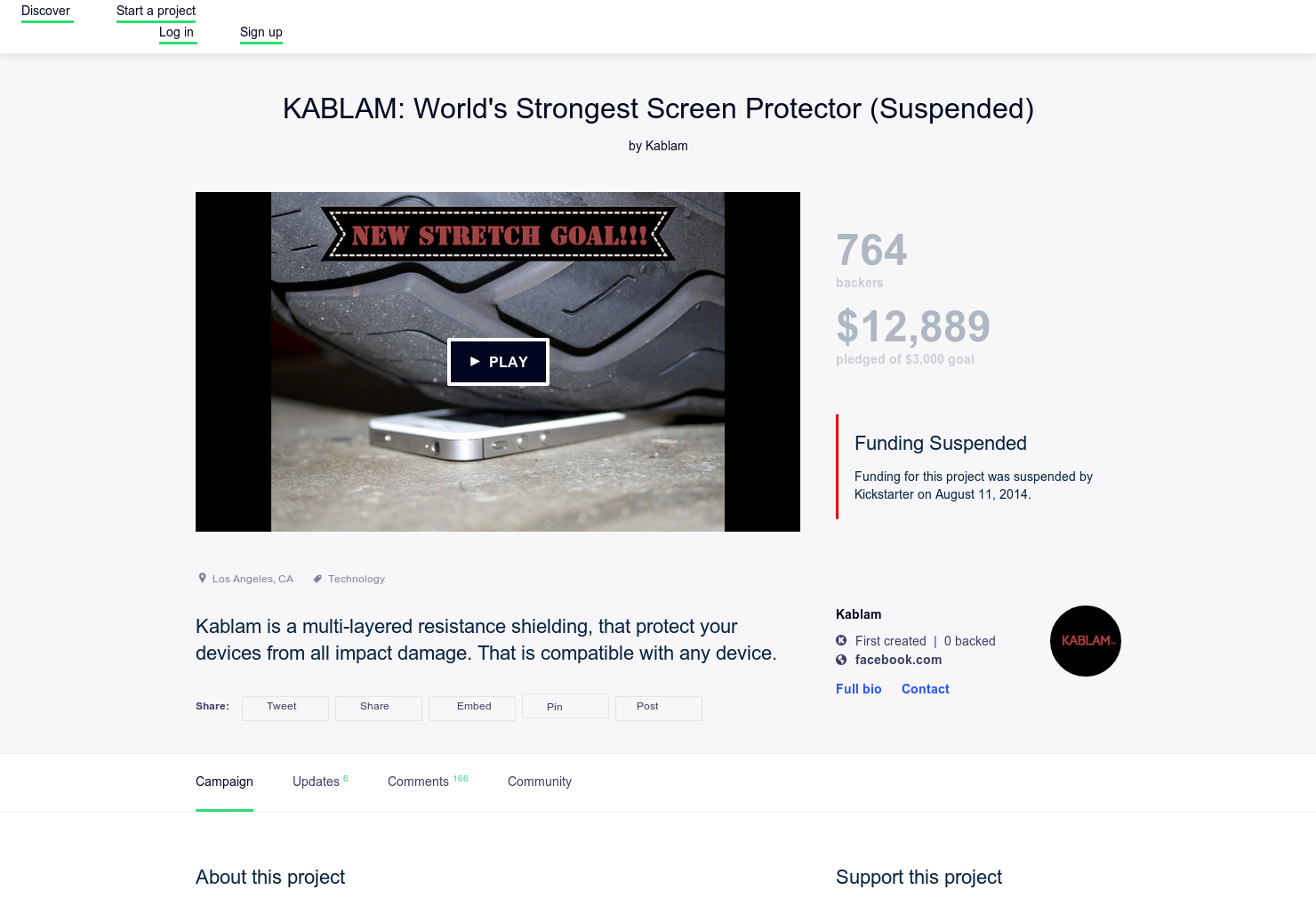 KABLAM - The World's Strongest Screen Protector | Product Hunt