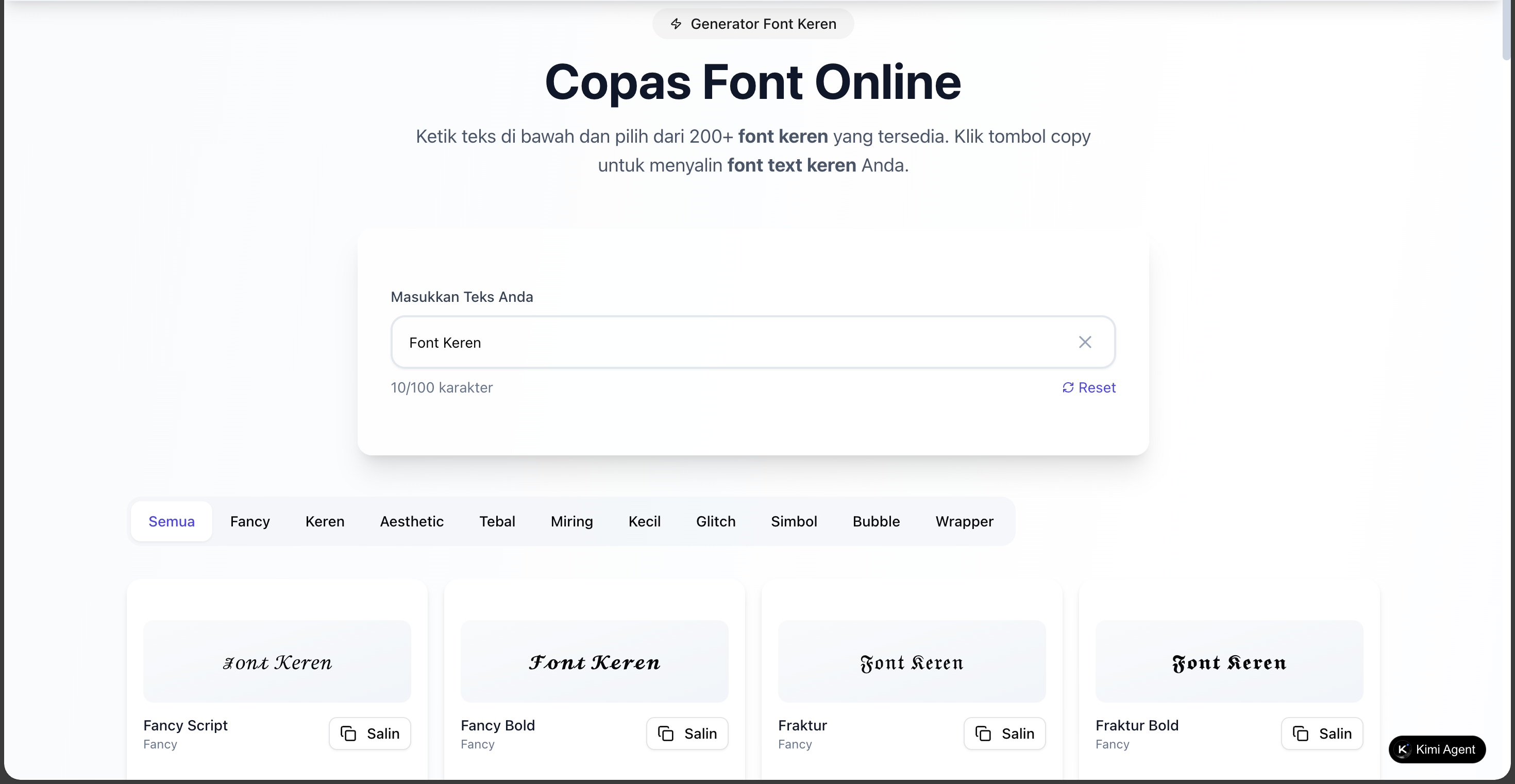 Font Keren gallery image