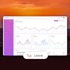 White Dashboard Laravel