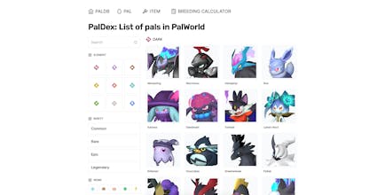 PalDB - Database for PalWorld gallery image