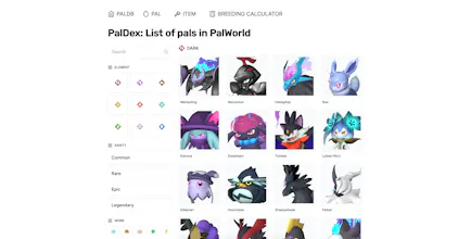 PalDB - Database for PalWorld gallery image