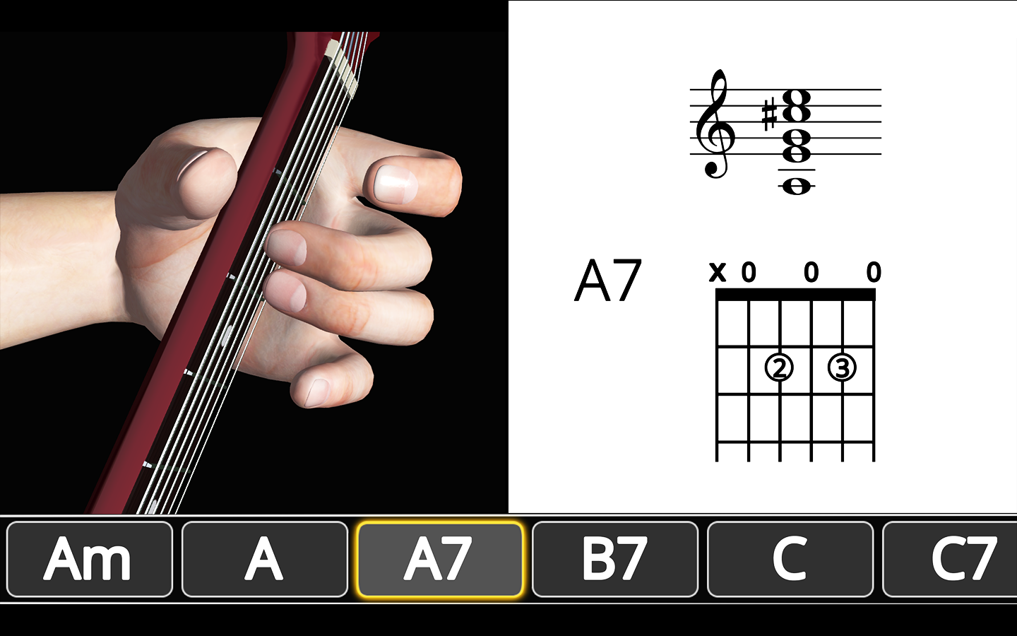 Basic Guitar Chords 3D gallery image