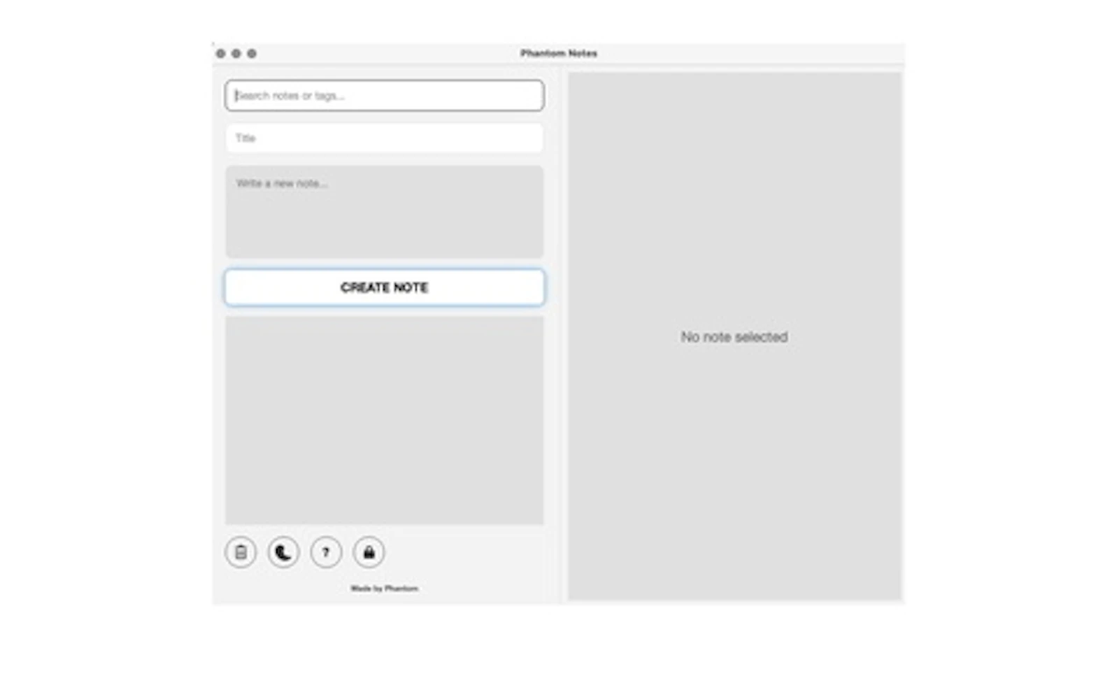 Phantom Notes screenshot 1