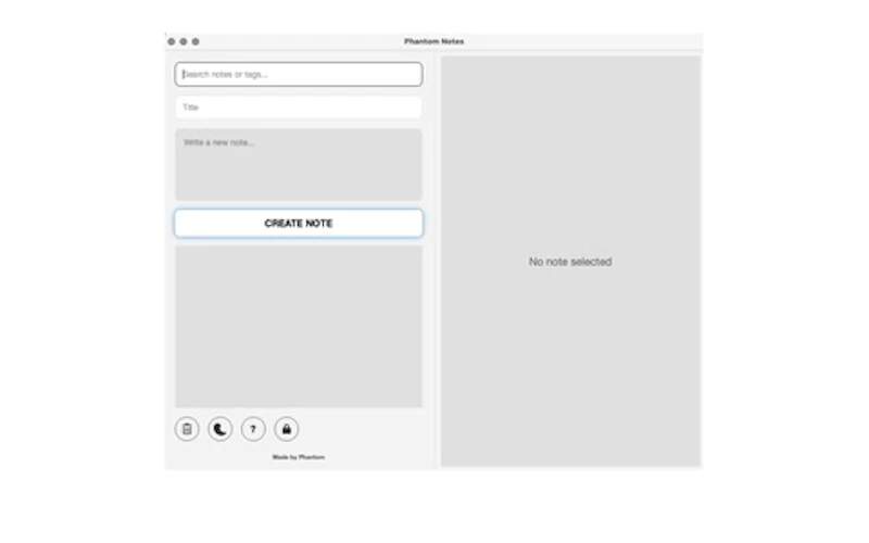 Phantom Notes screenshot 1