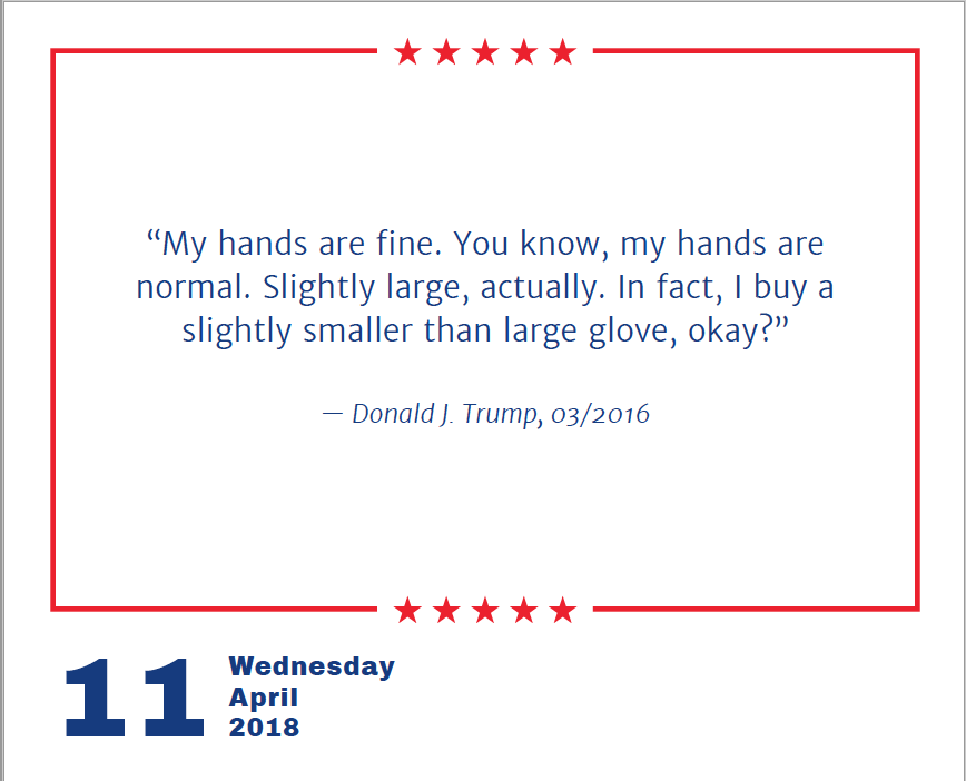 The Daily Donald 2018 Calendar gallery image