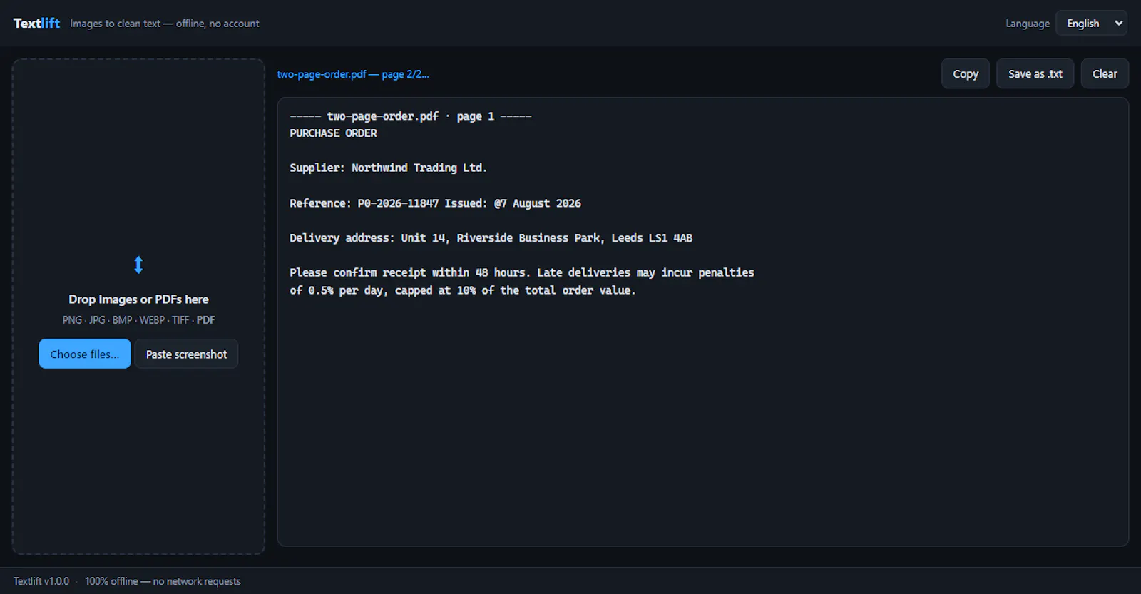 Textlift screenshot 2