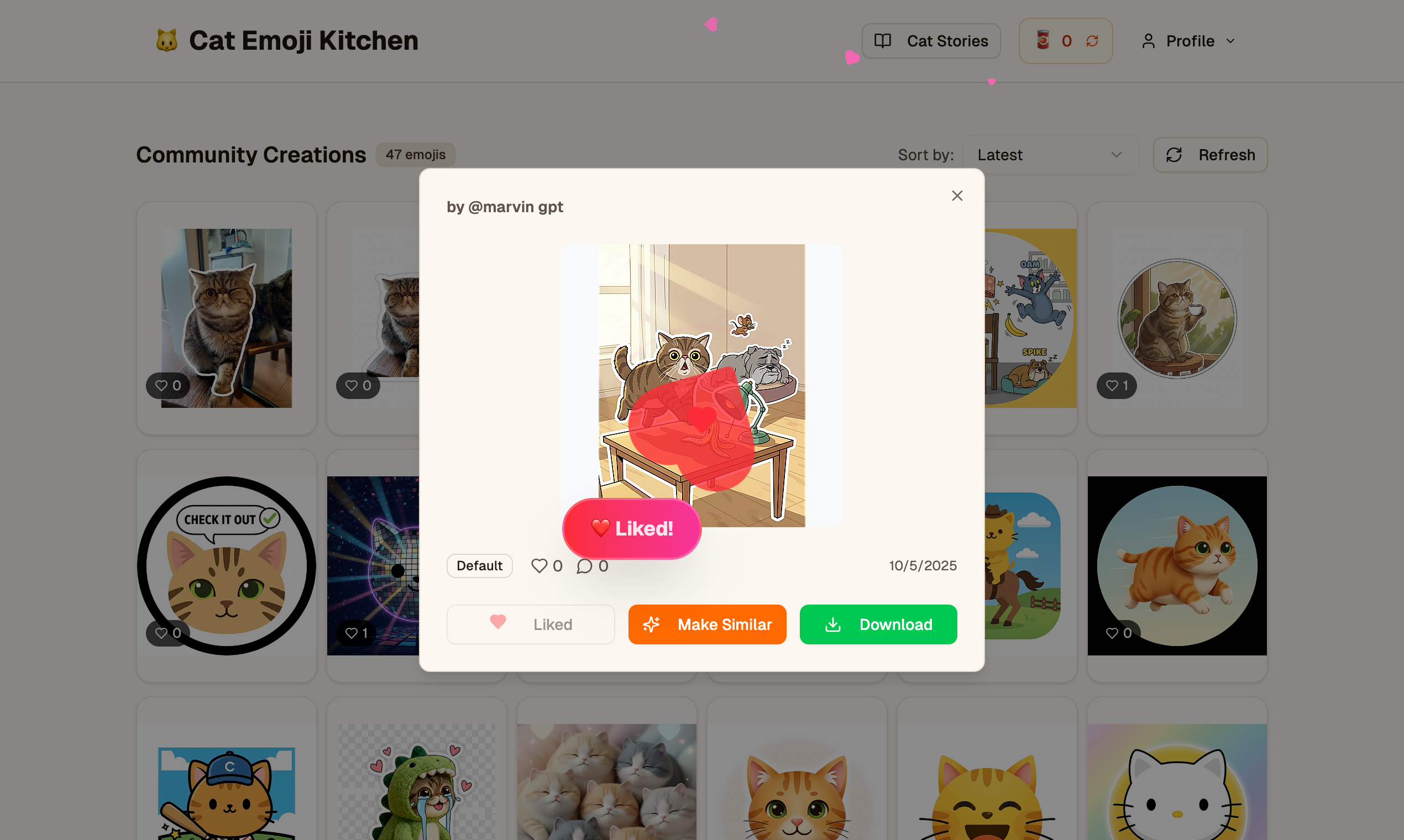Média Générateur d'Emoji Chat - Transformez instantanément la photo de votre chat en emojis personnalisés 2