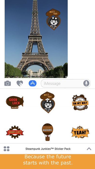 1$ Steampunk Junkies iMessage Sticker Pack gallery image