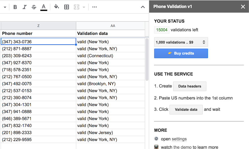 Phone Validation Add-on gallery image