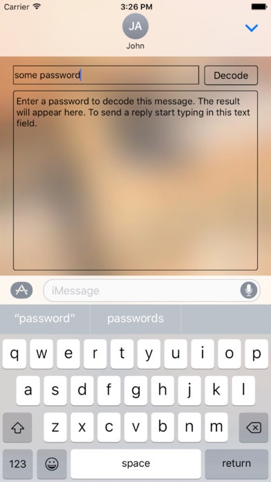 Password Message - iMessage App gallery image