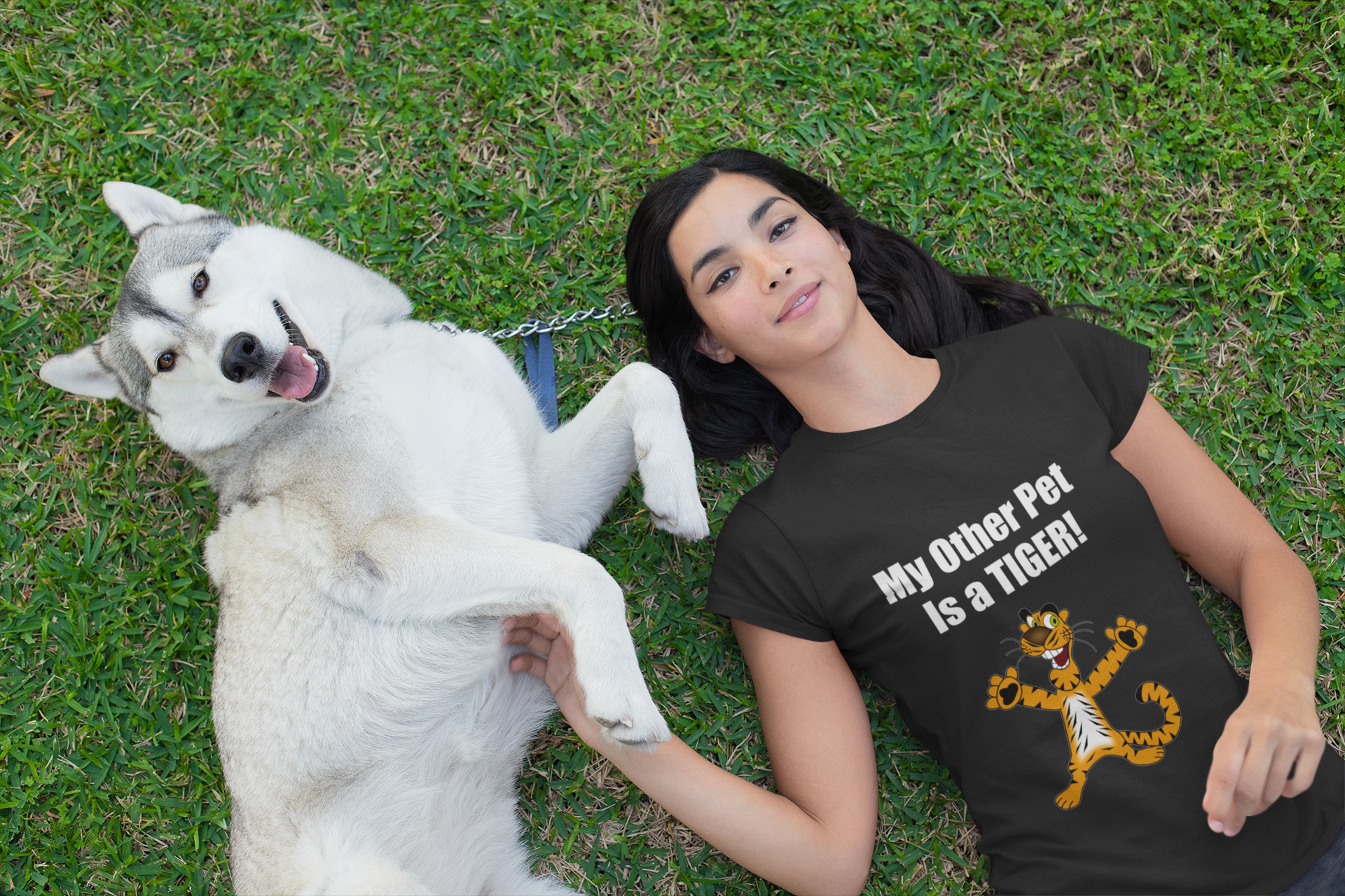 My Other Pet is a TIGER T-Shirt/Tank-Top gallery image