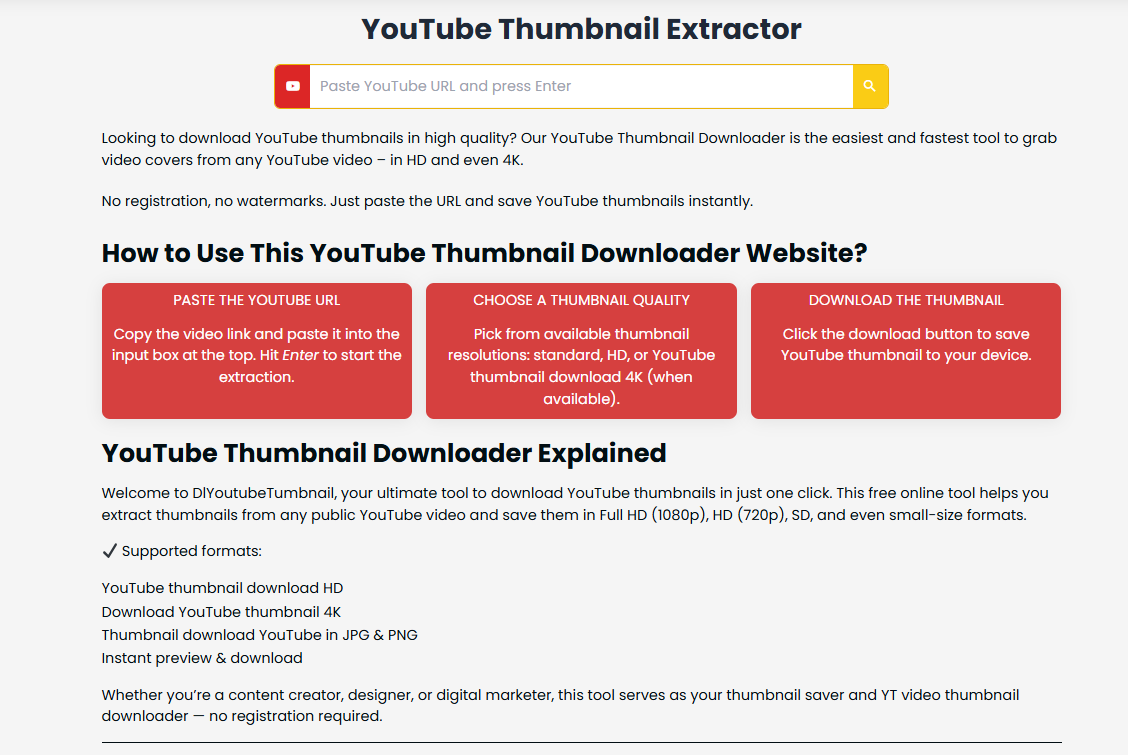 dlyoutubethumbnail.com - Скачать миниатюры на YouTube в полном качестве мгновенно бесплатно медиа 1