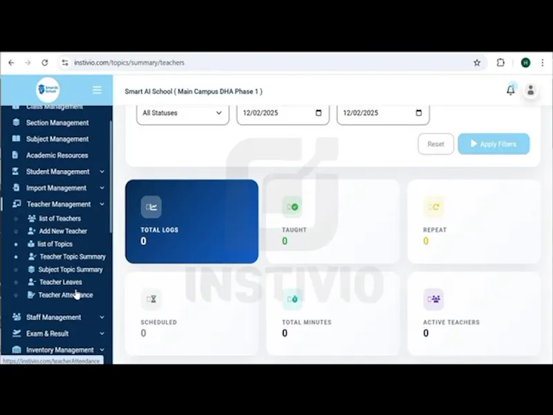 Instivio - Institute Management System screenshot 1 (video preview)