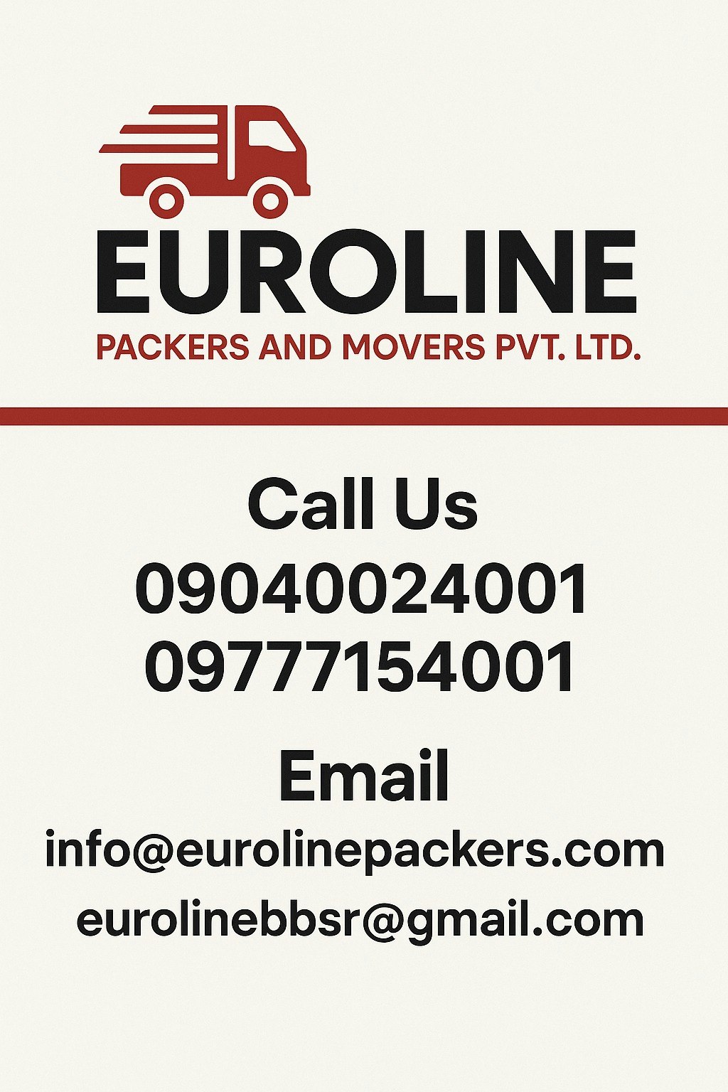 Euroline Packers and Movers Cuttack  - Product Hunt launch logo and brand identity