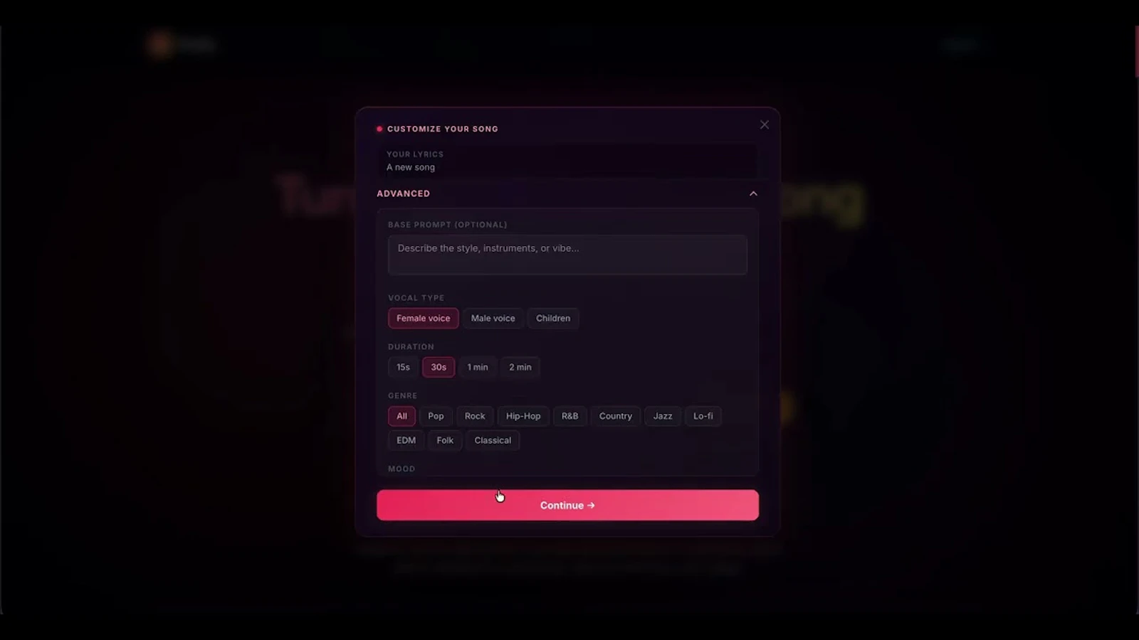 Singify screenshot 1 (video preview)